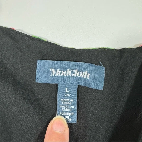 New ModCloth Flutterly Fabulous A Line Dress Happy Holly Days - Picture 5 of 7